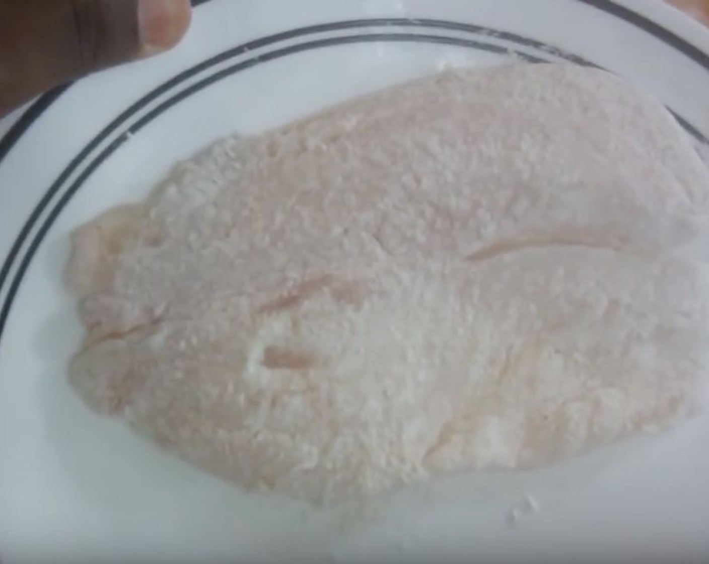 step 2 Coat the Tilapia Fillets (4) in the flour-pepper mix.