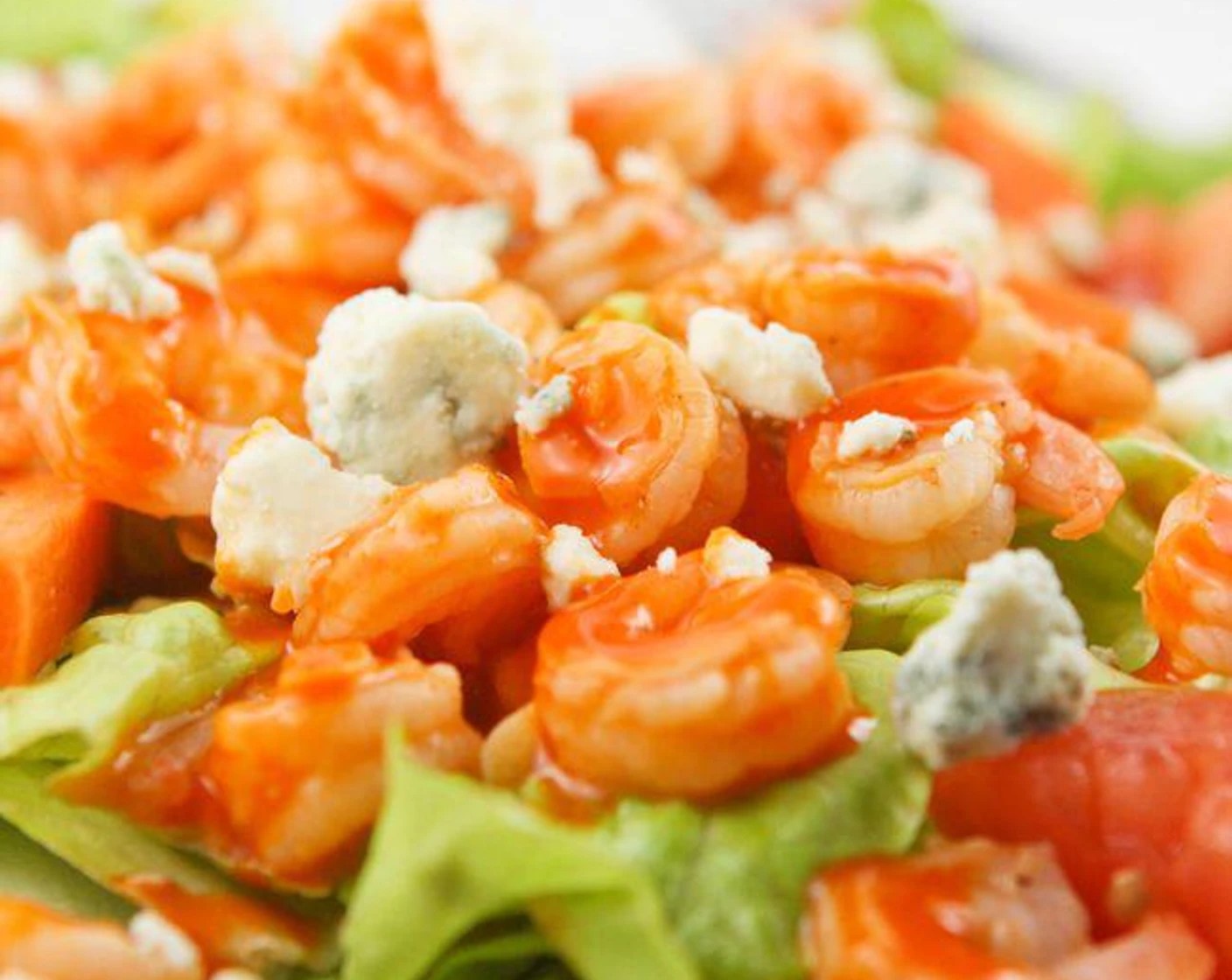 Buffalo Shrimp Salad