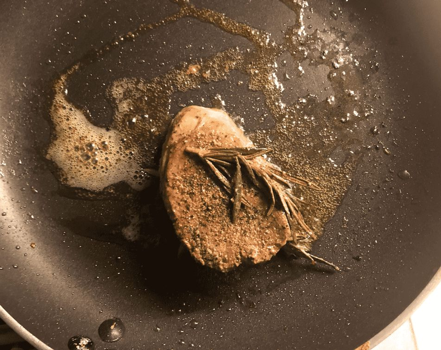 step 4 Remove the steak bag from the water. Sear the outside of the steak in a very hot cast iron pan with Butter (to taste) to get a nice crust. Season with additional Sea Salt Flakes (to taste) if desired.