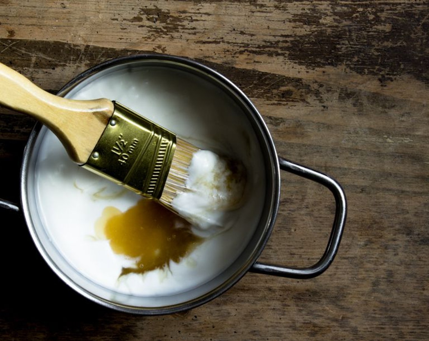 step 10 In a small bowl, combine the Coconut Cream (1/4 cup), Honey (1 1/2 Tbsp), Soy Sauce (1 tsp) and set aside for glazing the chicken at the very end.