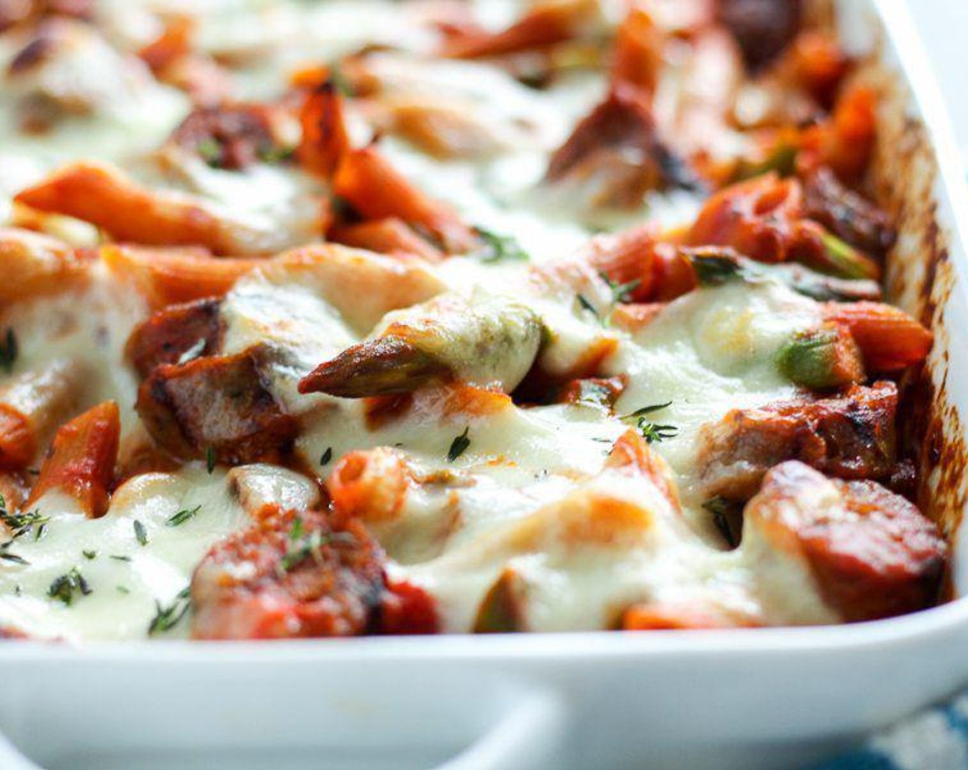 Sausage Asparagus Pasta Bake