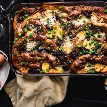 Croissant Sausage and Mushroom Egg Bake Recipe | SideChef