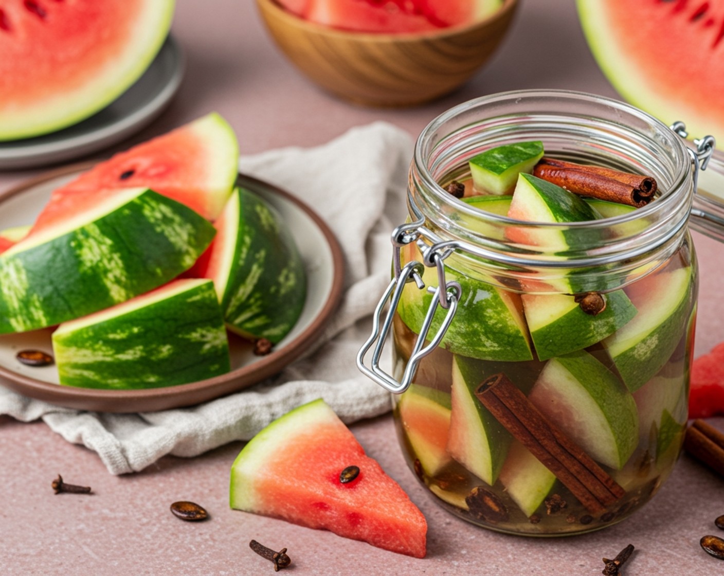 Pickled Watermelon Rind