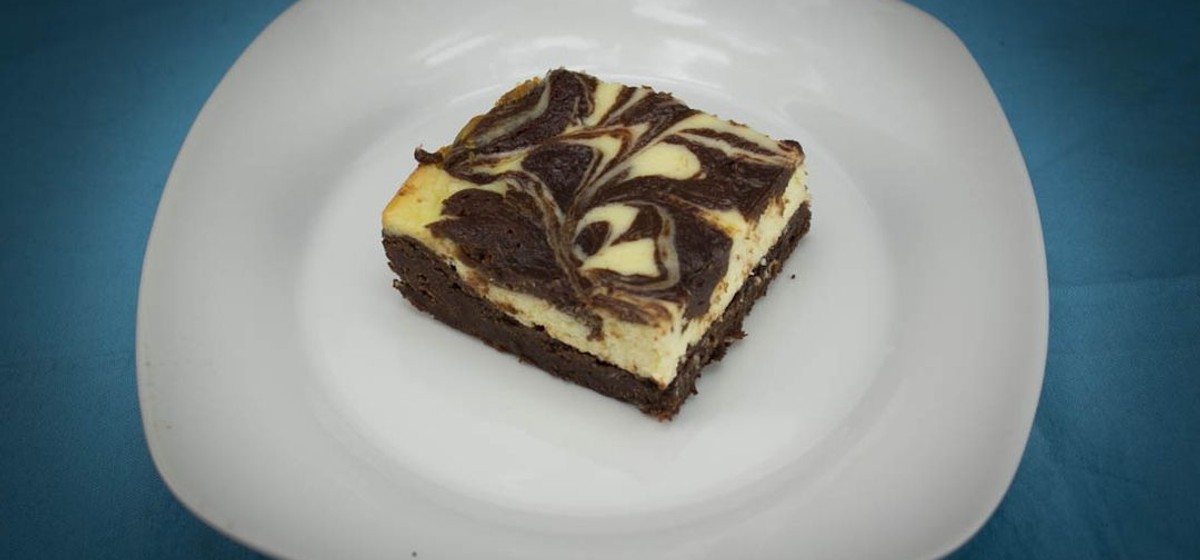 Marble Swiss Cheesecake CBD Brownies Recipe | SideChef