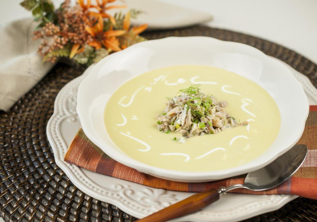 Chilled Corn and Crab Soup Recipe SideChef