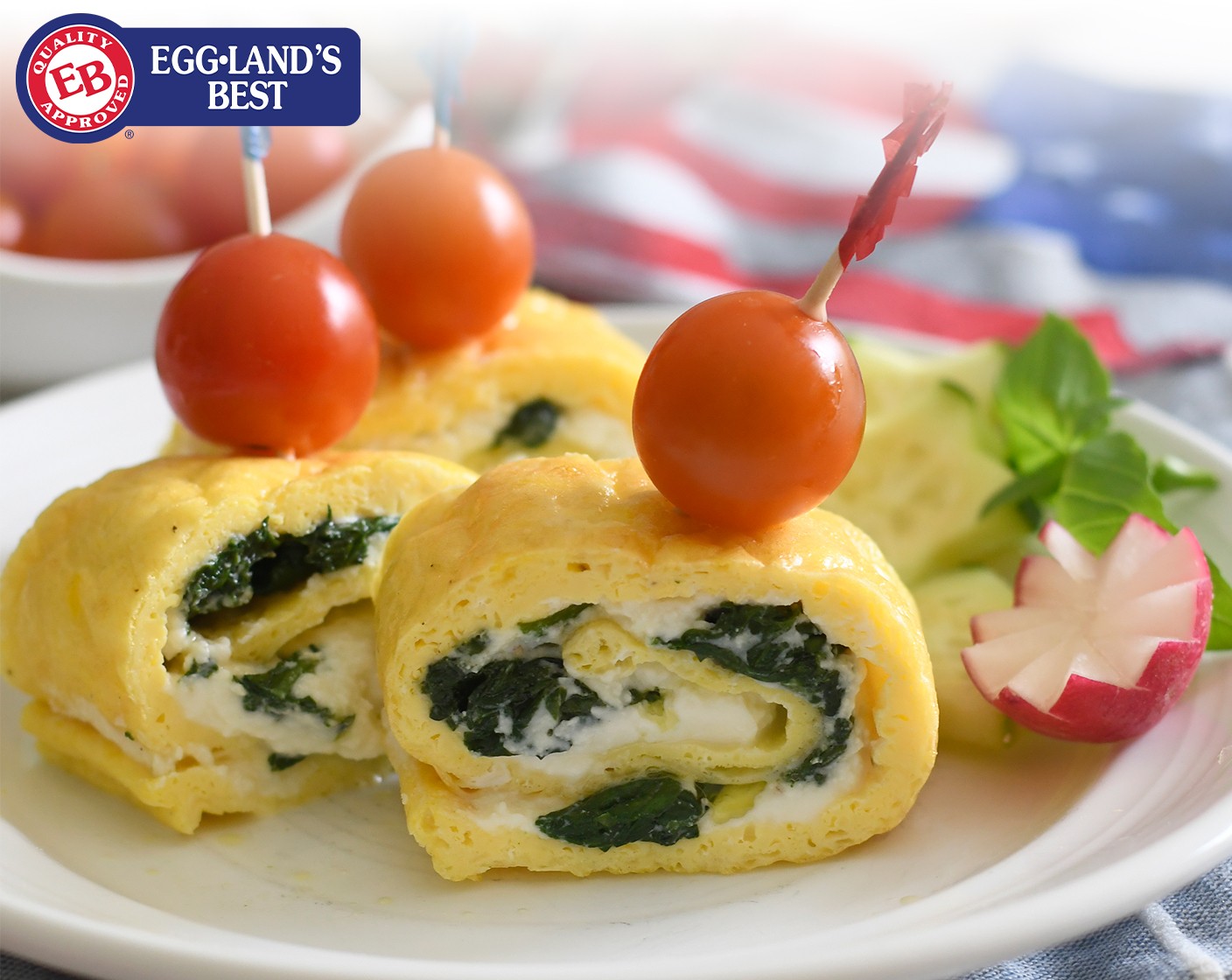Frittata Roll Ups Stuffed with Spinach and Ricotta (Rotoli di Frittata)