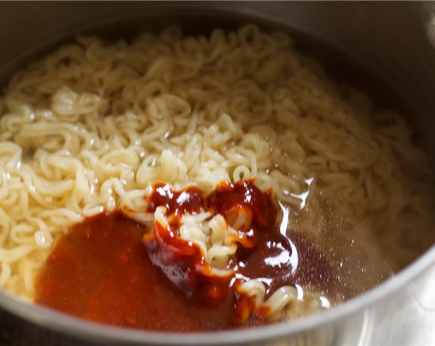 step 4 Add Gochujang (4 Tbsp) with Water (1 cup).