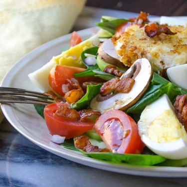 Spinach Salad and Fried Chèvre Recipe | SideChef
