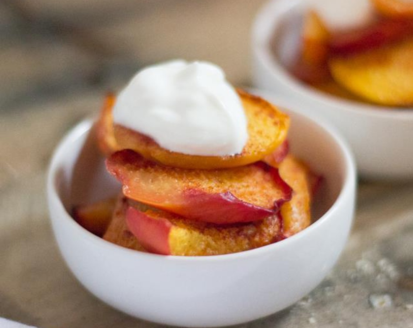 Baked Cinnamon Peaches