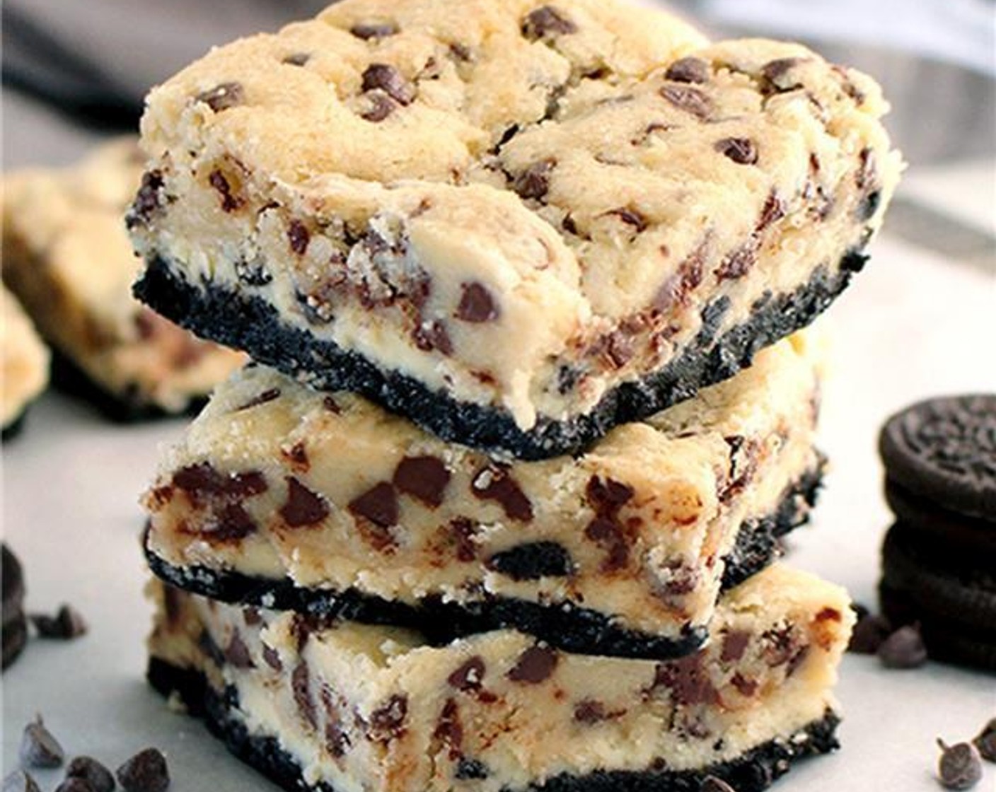 Oreo Cheesecake Cookie Dough Bars