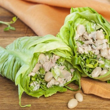 Zesty White Bean and Tuna Lettuce Wraps Recipe | SideChef