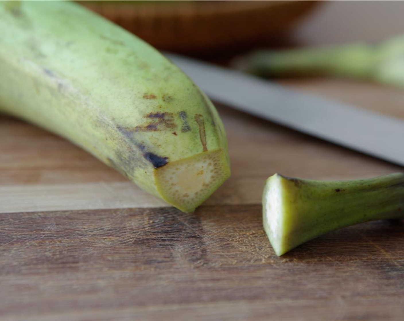 step 2 Trim the ends of the Plantain (1).