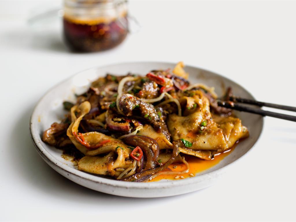 Spicy Cumin Lamb Hand-Smashed Noodles Recipe | SideChef