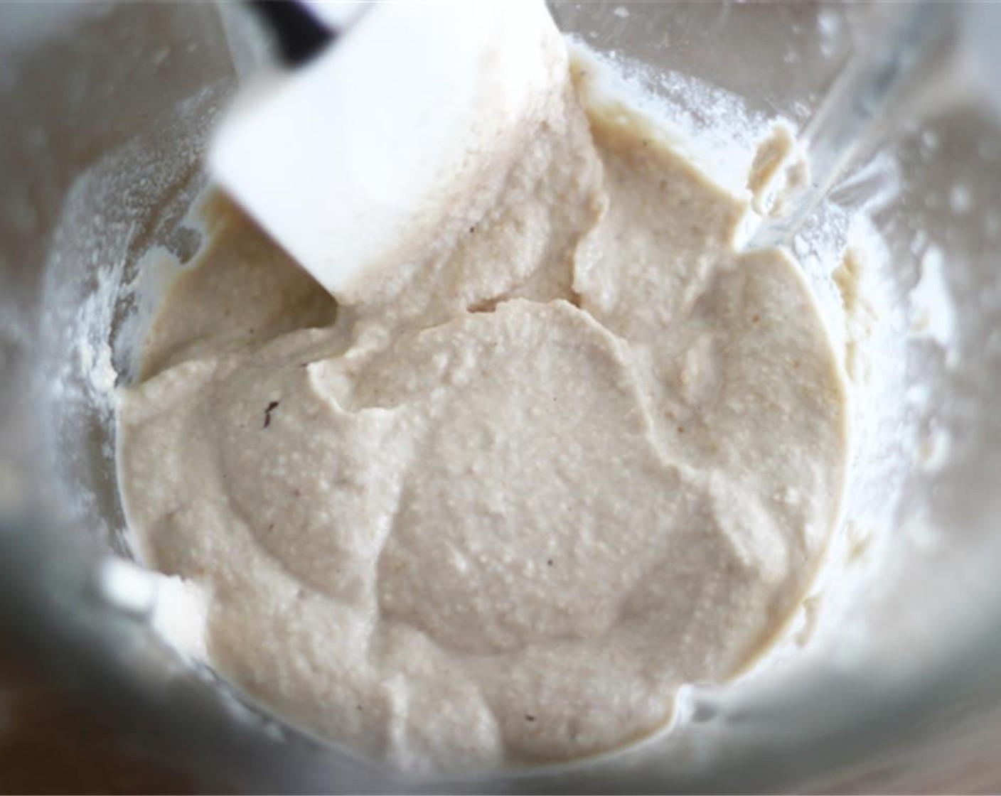 step 1 Let Cashew Nuts (1 cup) soak overnight, and drain and rinse them the next day. Then simply add filtered Water (4 Tbsp), @the juice from Lemon (1), Garlic (2 cloves), Sea Salt (to taste), and Ground Black Pepper (to taste) into your blender until it comes out thick and creamy.
