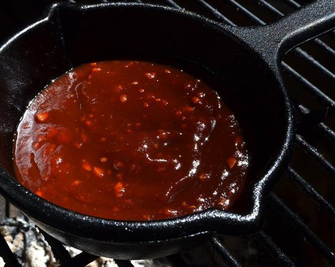 Bucket of Red Barbecue Sauce