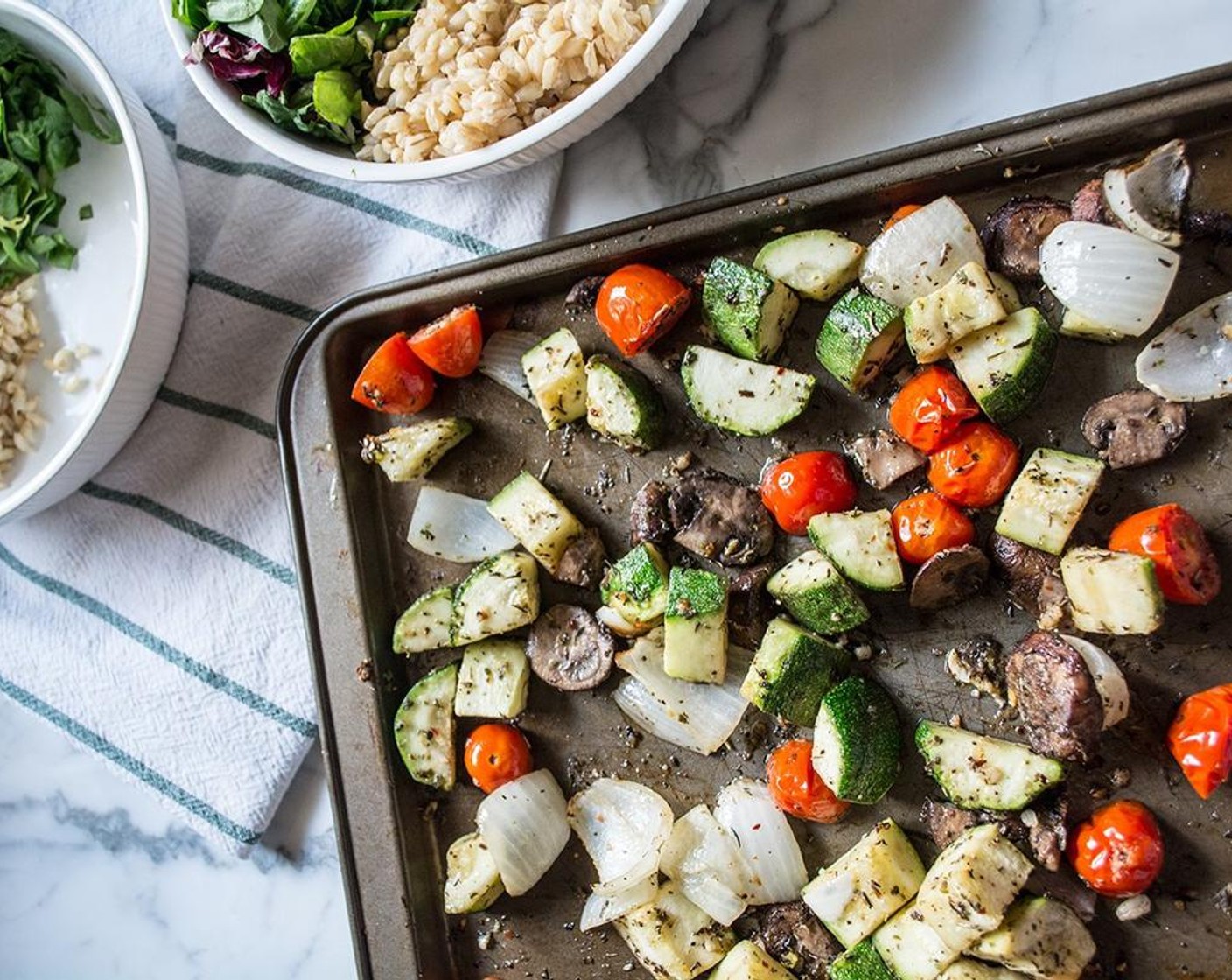 step 5 Roast in the oven for 15 minutes, stirring after 10, or until cooked through and tender.