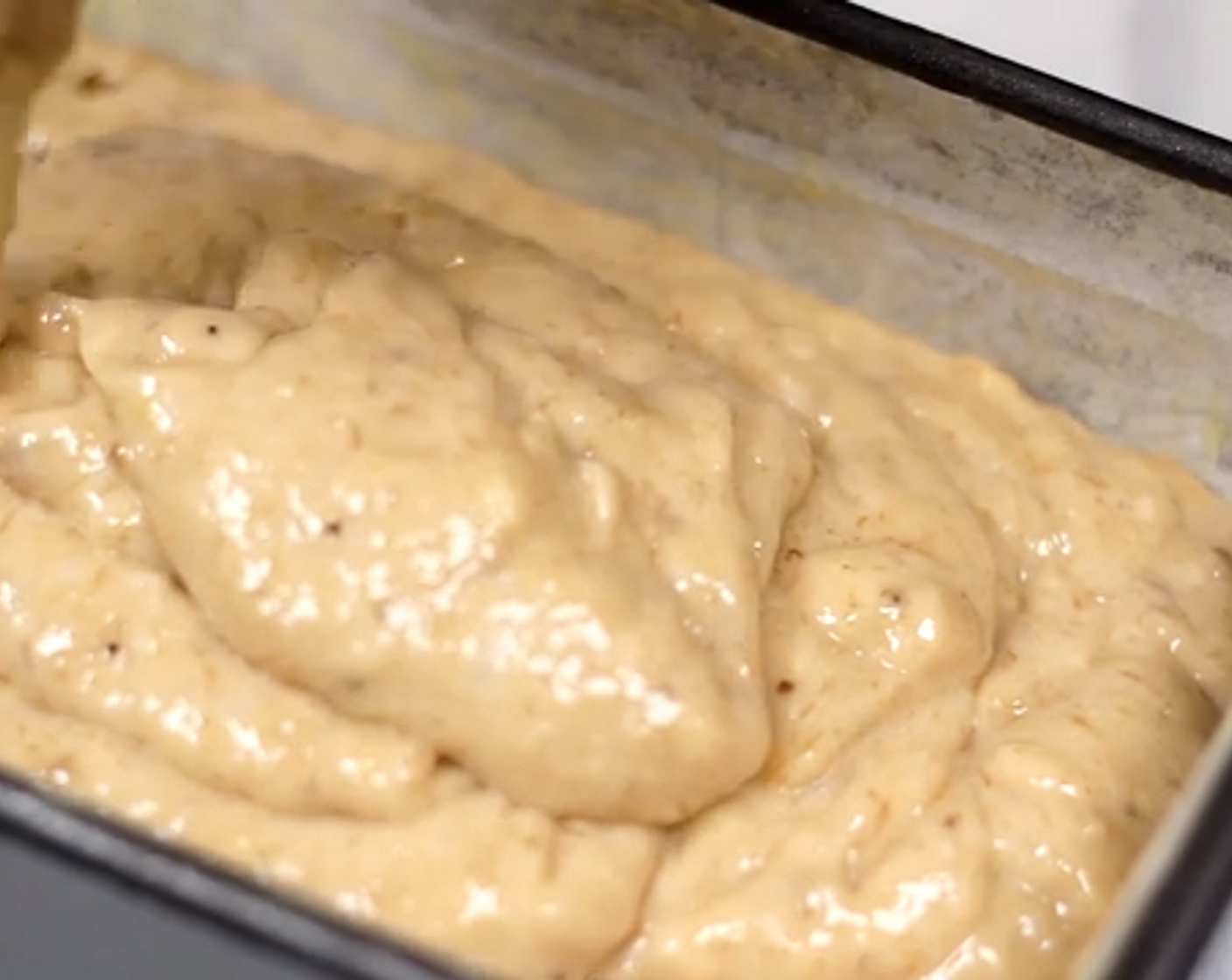 step 5 Transfer to a loaf pan and bake in the oven for about 1 hour 10 minutes.