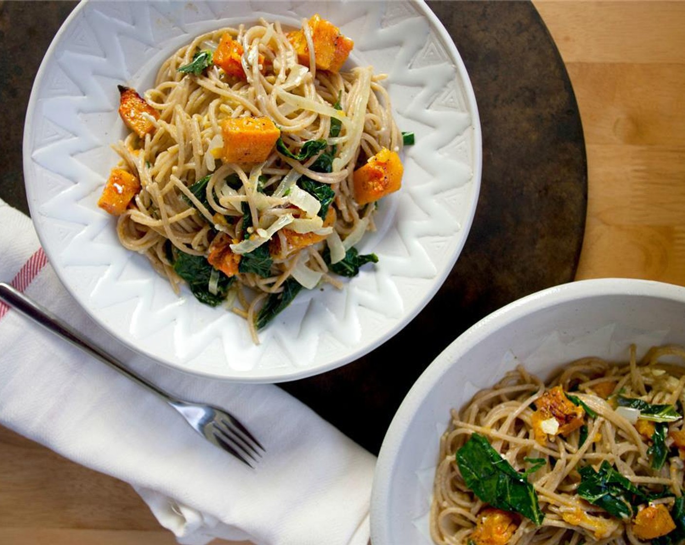 step 8 Add in pasta, pasta water, Vegan Mozzarella Cheese (1/2 cup), Nutritional Yeast (2 Tbsp), and Dried Sage (1/4 tsp) and Ground Black Pepper (1/4 tsp). Stir. Make sure there are no clumps of cheese.