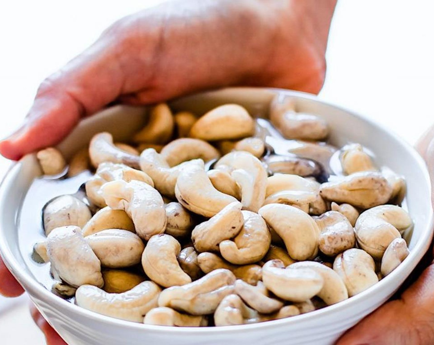 step 1 You will need to soak your Raw Cashews (1 1/4 cups) for at least 2 hrs or up to 24hrs in the purified water.