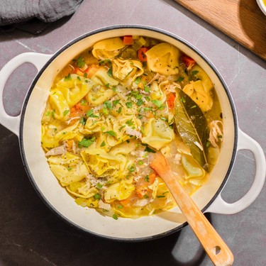 Quick and Easy Chicken Tortellini Soup Recipe | SideChef