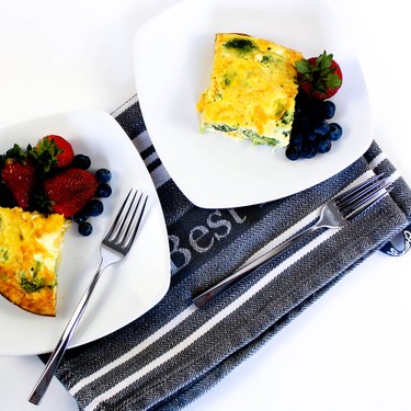 Broccoli Cheese Egg Bake Recipe | SideChef