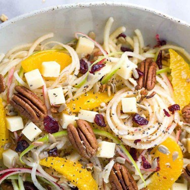 Spiralized Apple Salad with Citrus Dressing Recipe | SideChef