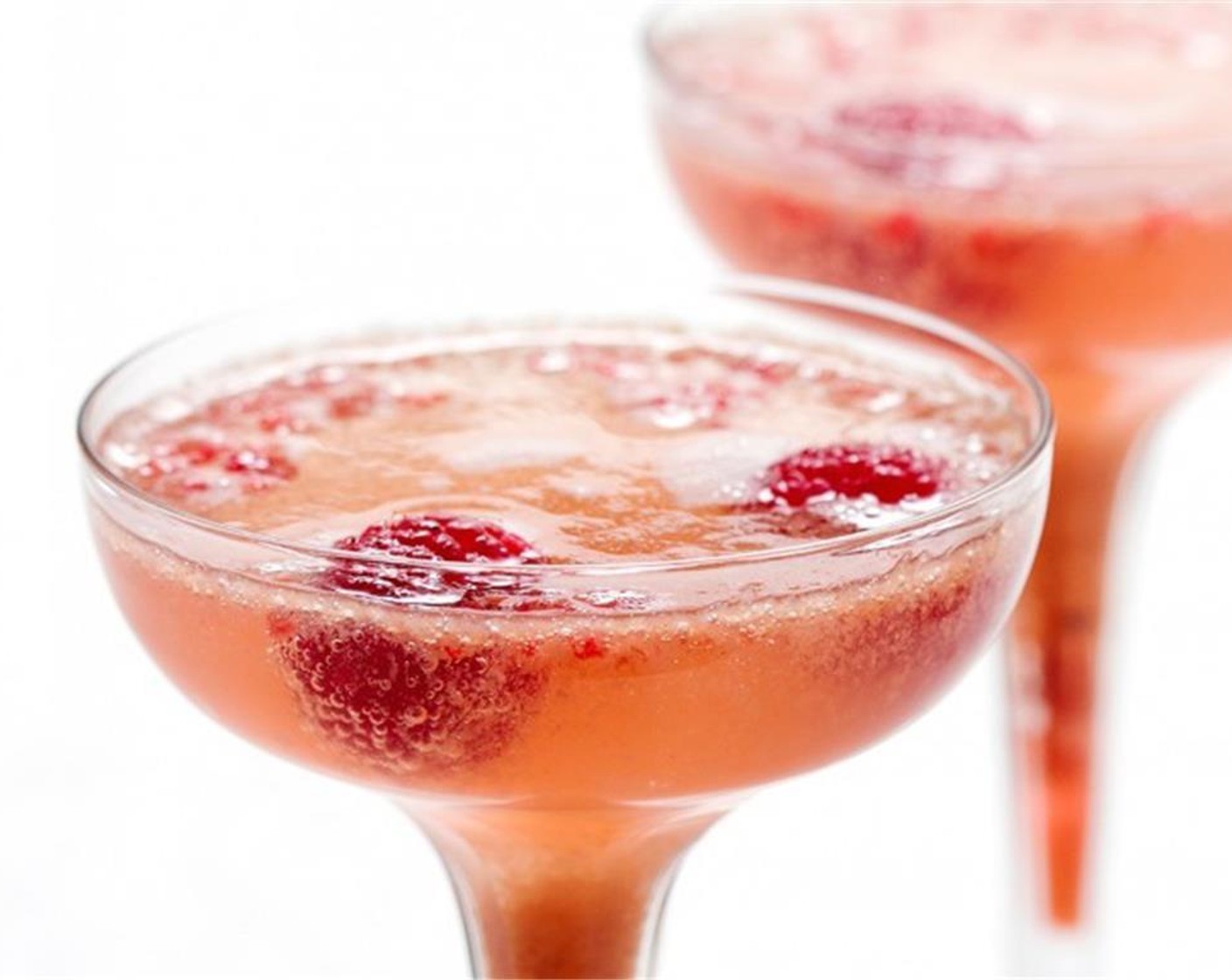 step 3 Add a few Fresh Raspberries (to taste) into each glass, and serve. Enjoy!