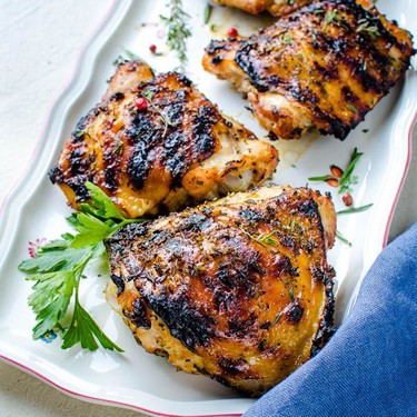 Grilled Chicken Thighs with Herb Dry Rub Recipe | SideChef