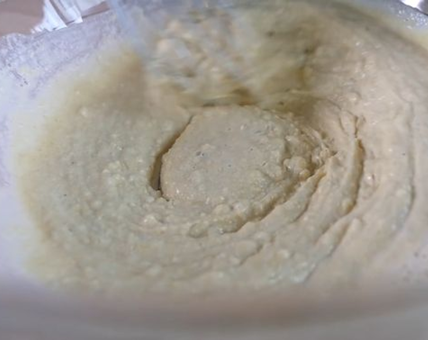 step 2 In a large bowl, whisk to combine Fine Ground Cornmeal (3/4 cup), All-Purpose Flour (3/4 cup), Baking Powder (1/2 Tbsp), Granulated Sugar (2 1/2 Tbsp), Sea Salt (1/4 tsp), and Ground Black Pepper (1/4 tsp). In a separate bowl, whisk together the Unsweetened Soy Milk (3/4 cup) and Aquafaba (1/4 cup). Mix the wet ingredients into the dry, until well combined. You can also do this in a food processor or blender.