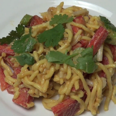 Peanut Satay Noodle Salad Recipe | SideChef