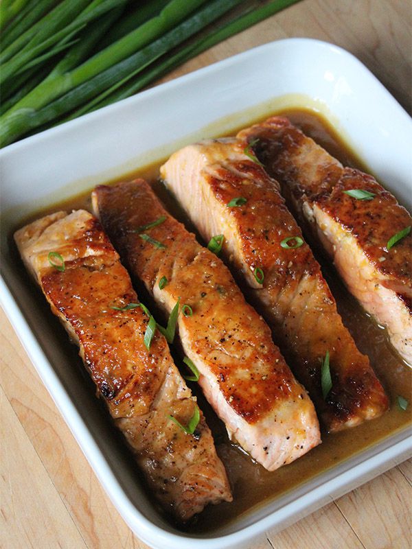 Maple & Ginger Glazed Salmon Recipe SideChef