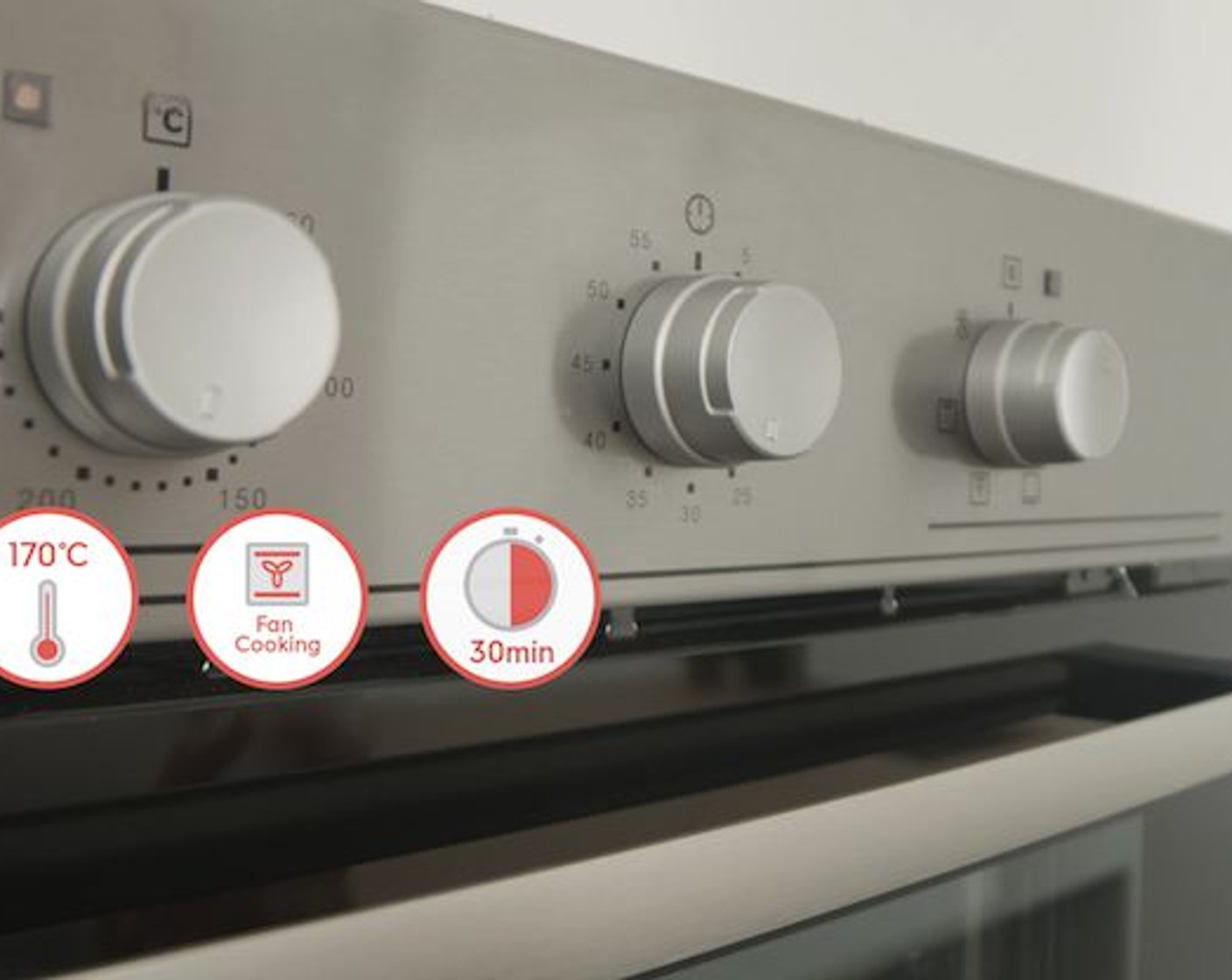 step 7 Bake at 340 degrees F (170 degrees C) with the Fan Cooking function. The heat in your Electrolux oven is distributed evenly, ensuring perfect results every time.