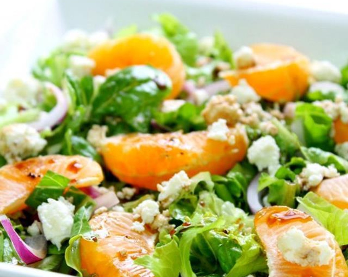 Orange Basil Salad with Honey Balsamic Vinaigrette