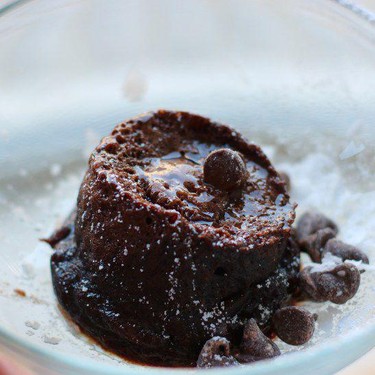 3 Minute, 4 Ingredient Hot Chocolate Mini Mug Cake Recipe | SideChef