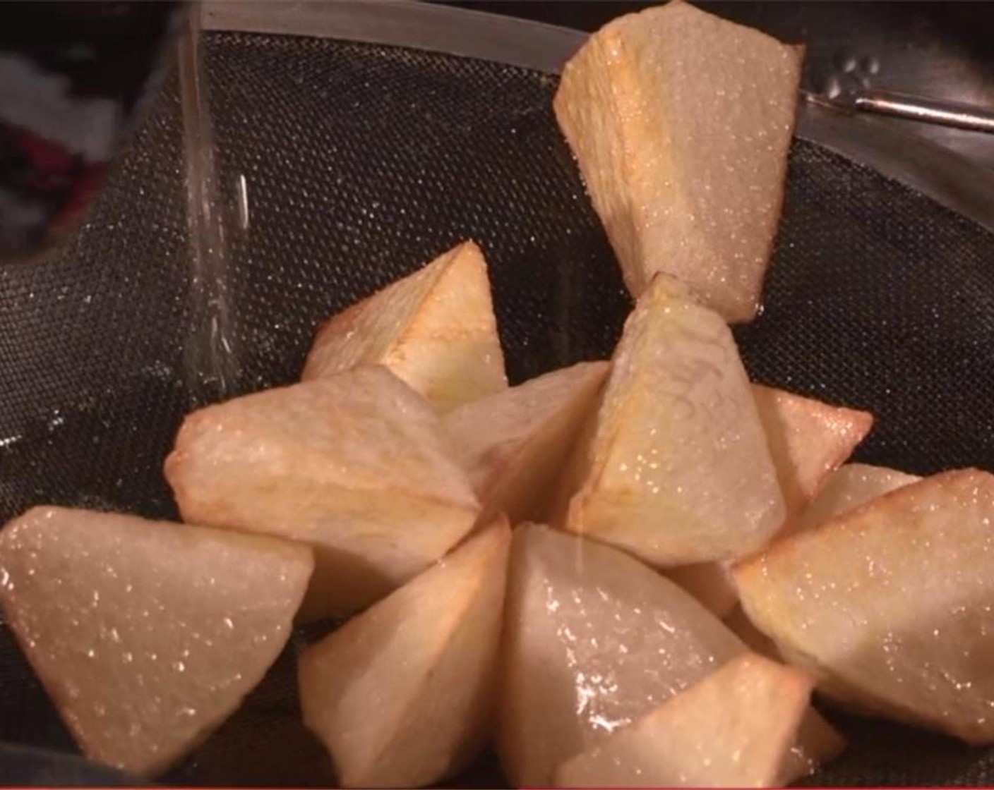 step 3 Fry the diced potato in Canola Oil (as needed) until they are golden and set aside.