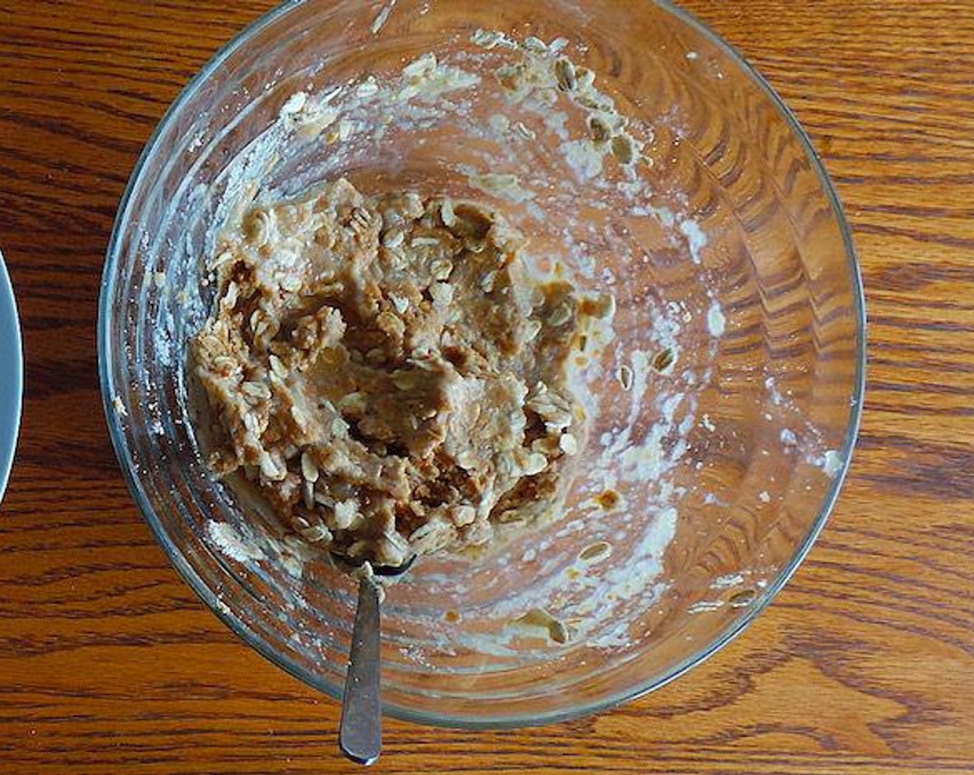 step 3 Stir in the Apple Sauce (4 Tbsp) until a wet dough comes together.