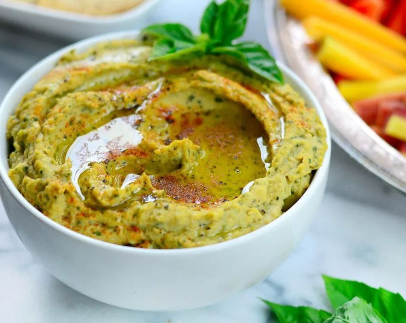 Lemon Basil Hummus