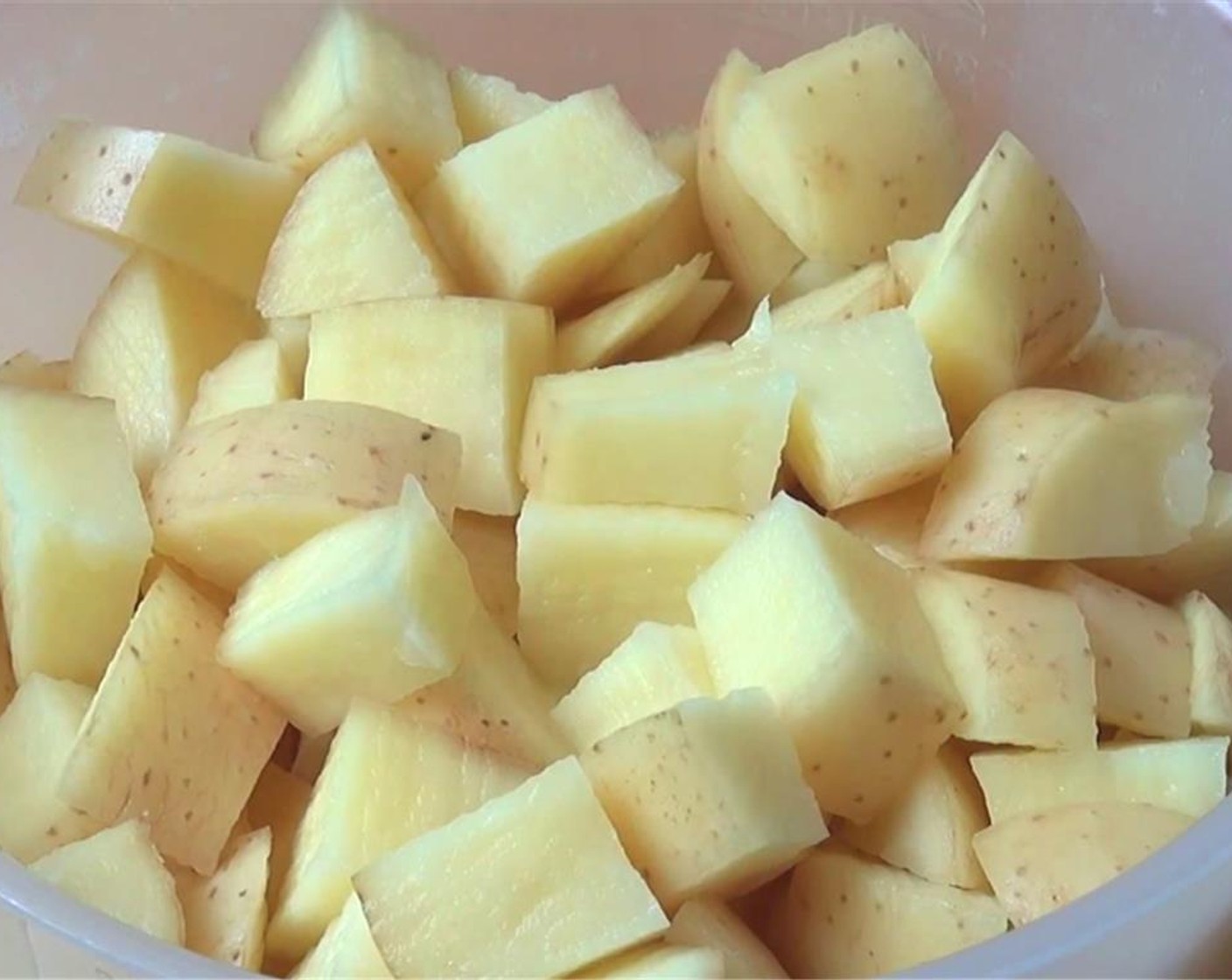 step 3 Chop the Potatoes (2 lb) into little pieces and partially cook them. You can boil them on the stove for 5 to 10 minutes until they are still firm and not cooked through yet.