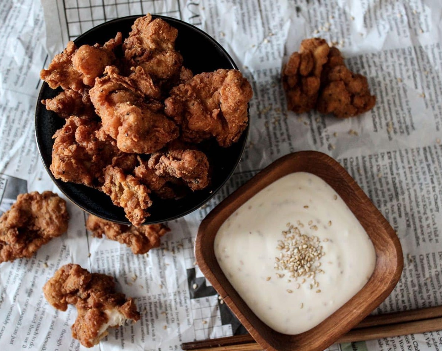 Crispy Buttermilk Popcorn Chicken