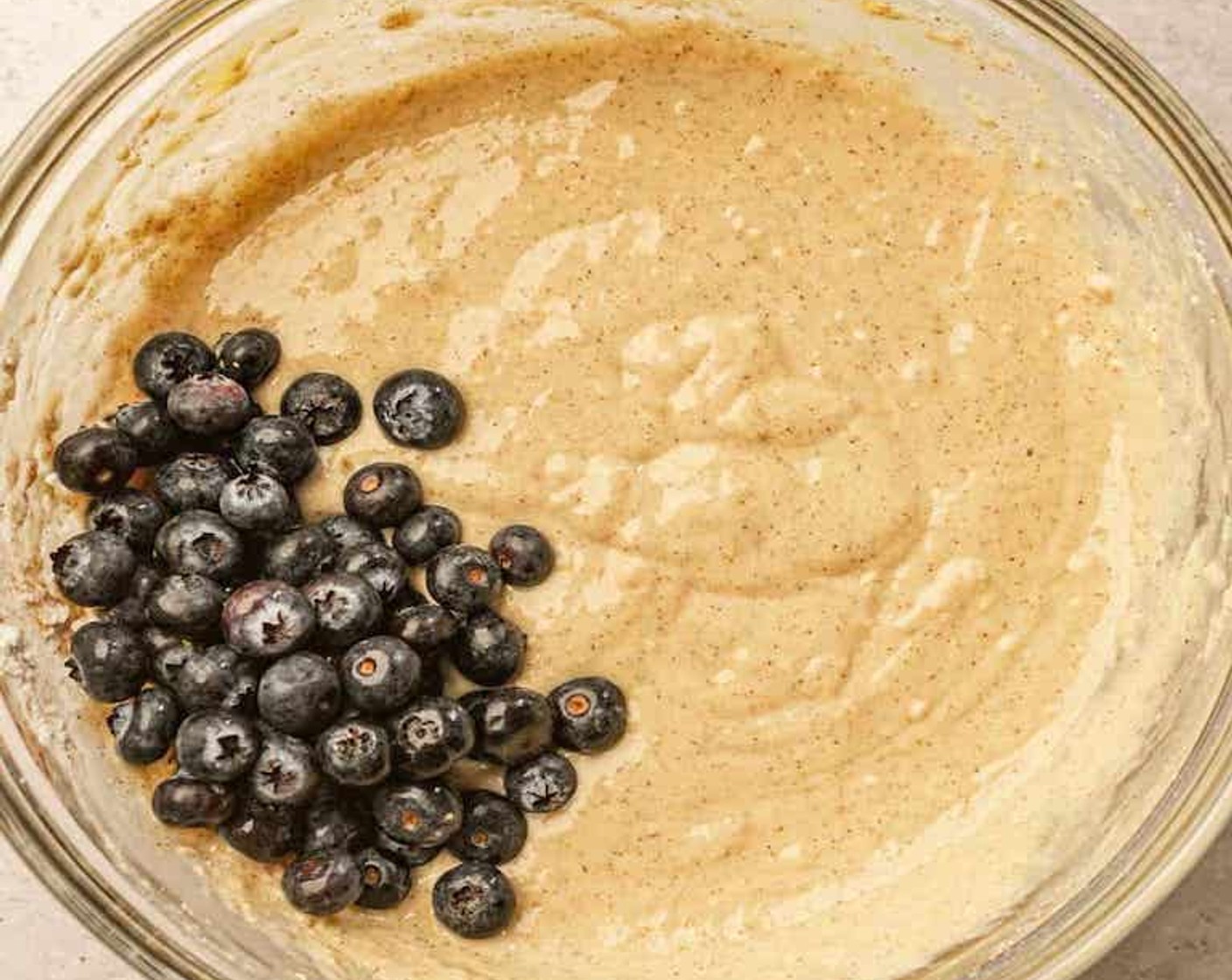 step 2 Fold in the Fresh Blueberry (1/2 cup). Preheat the waffle maker and once it is ready, spray with Nonstick Cooking Spray (as needed).