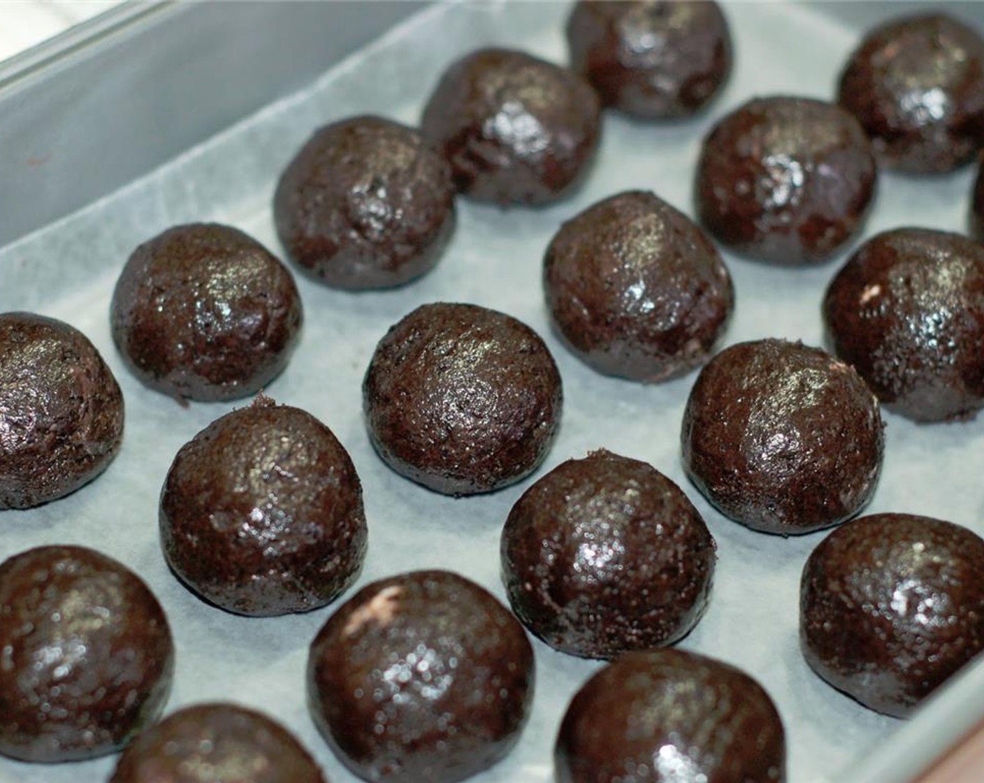 step 3 Roll Oreo mixture into 1 inch balls and place in airtight container lined with wax paper. Place the container in the freezer for at least 1 hour to set.