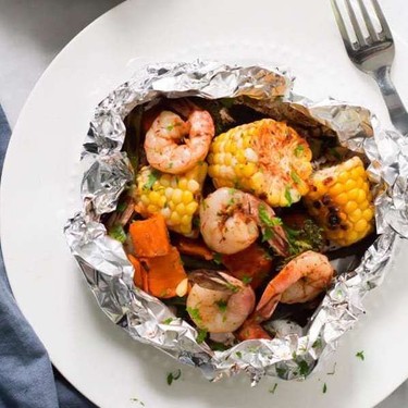 Shrimp Veggies Foil Packets Recipe | SideChef