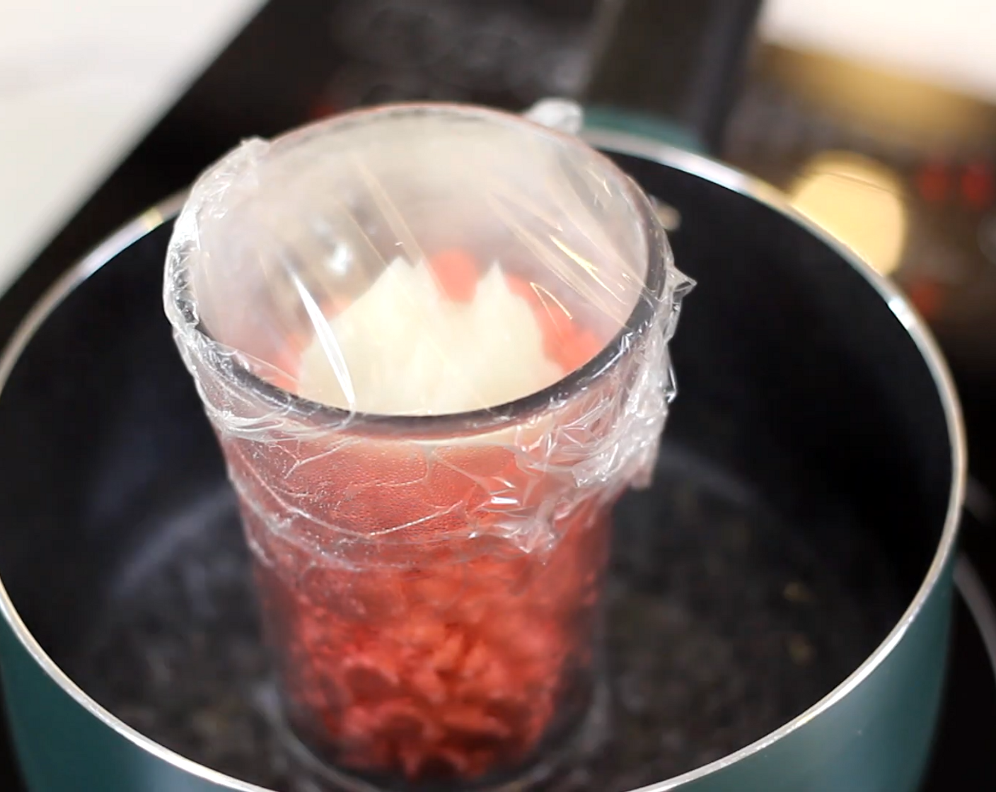 step 11 Melt some Pink Candy Melts (as needed) with some Vegetable Shortening (as needed) to thin out the mixture for coating.