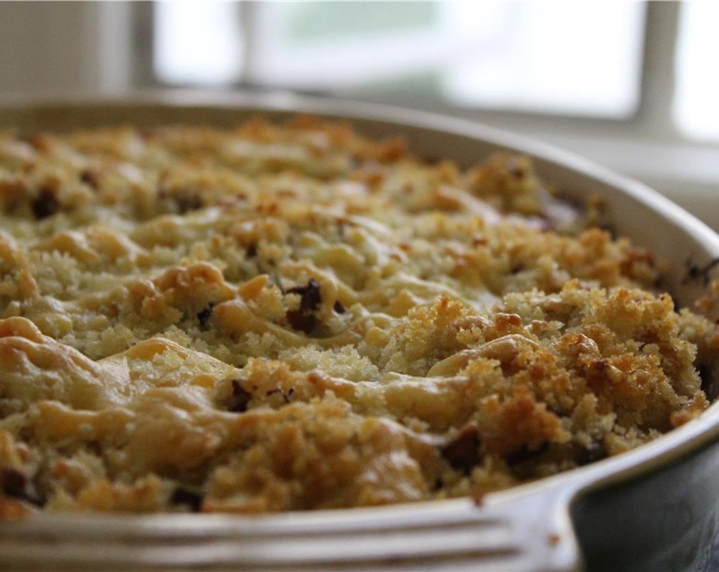 step 19 Transfer to the oven to bake for 20 minutes, until golden-brown and bubbling.