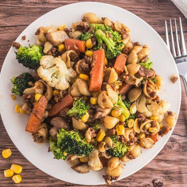 Vegan Beef Veggie Pasta Recipe | SideChef