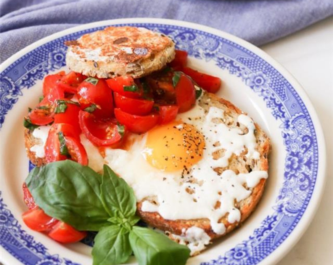 Caprese Egg-in-the-Hole