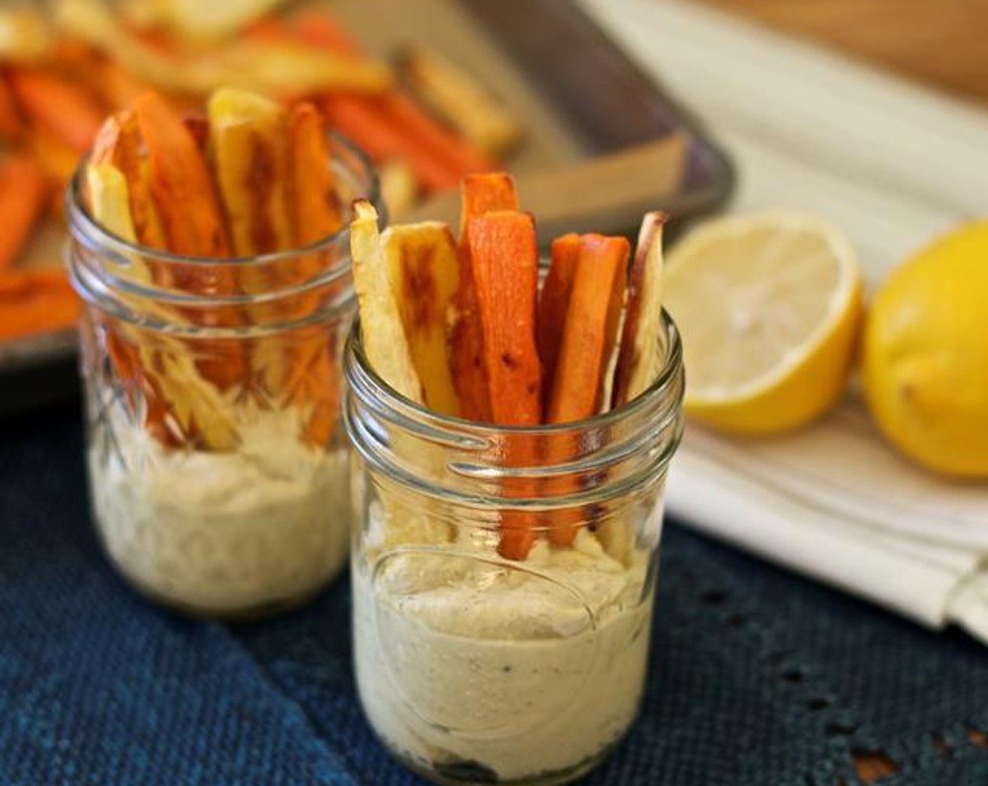 Roasted Vegetable Crudité Shooters