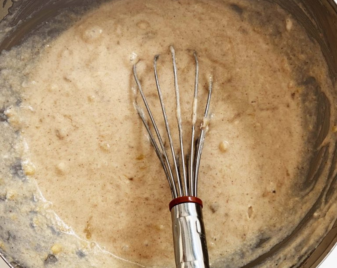 step 3 Next, whisk in the Buckwheat Flour (3/4 cup), Corn Starch (3 Tbsp), Erythritol (2 Tbsp), Baking Powder (1 Tbsp), Salt (1 pinch), and Cinnamon (1 tsp).