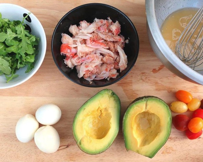 Crabmeat salad in Honey Mustard Vinaigrette Recipe SideChef