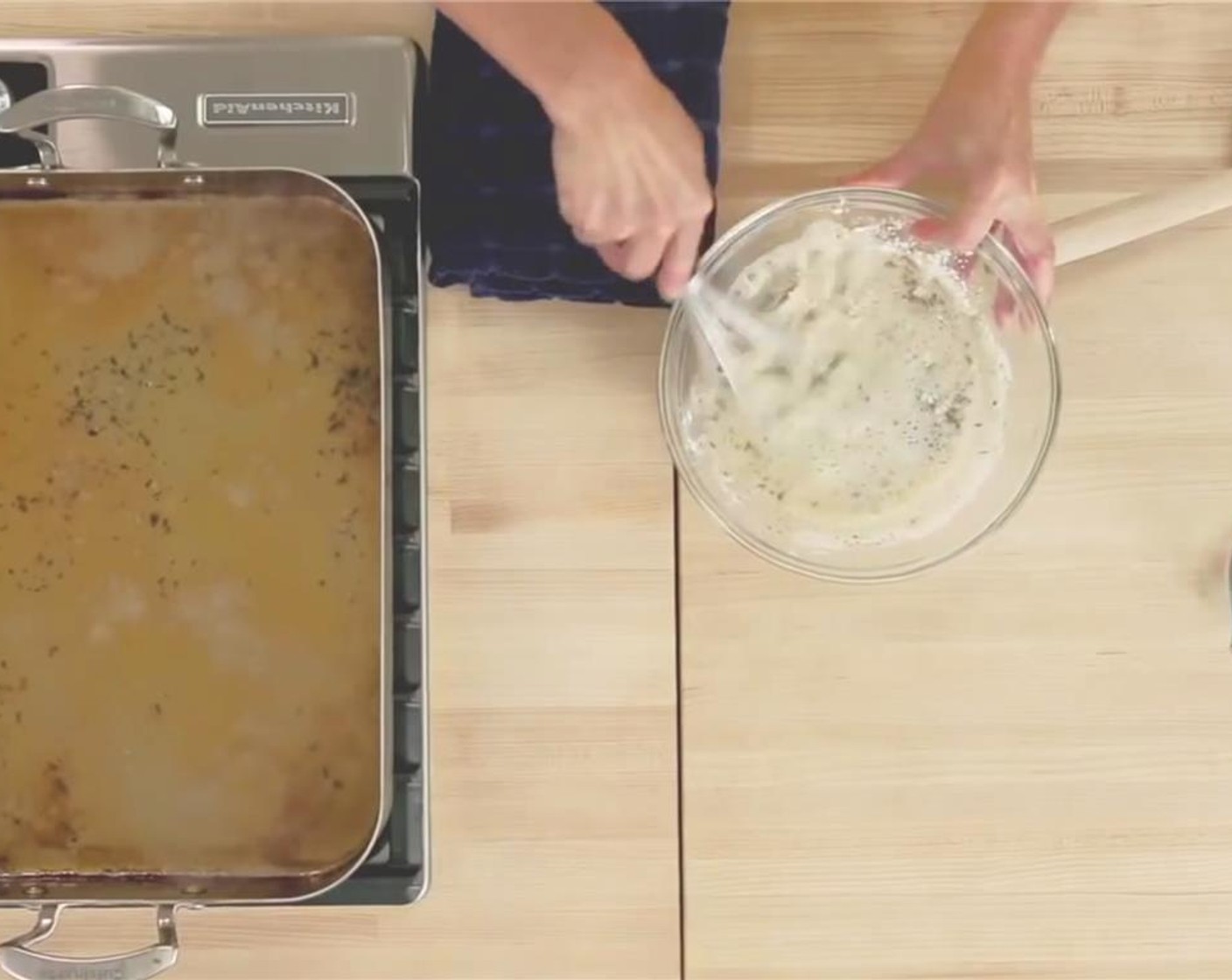 step 7 Stir the reserved stock mixture and All-Purpose Flour (1/4 cup) in a medium bowl until the mixture is smooth.